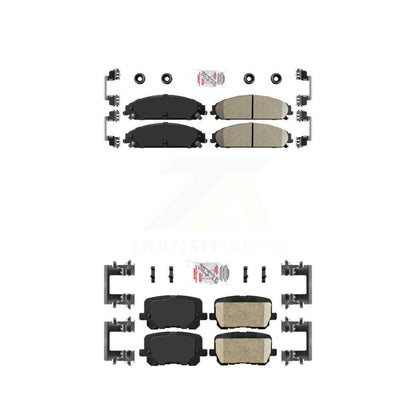 Ceramic Disc Brake Pads Front Rear Kit For Dodge Charger Pursuit with RWD 5.7L