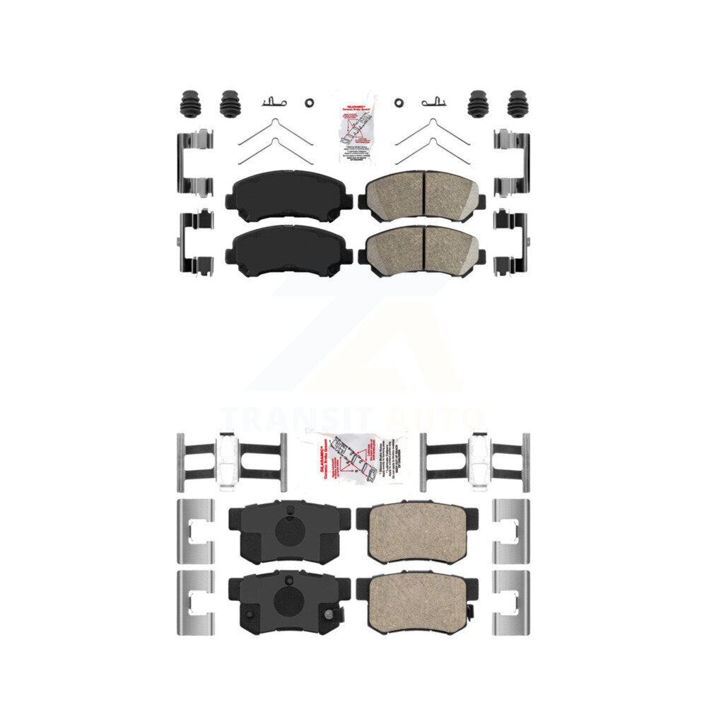 Ceramic Disc Brake Pads Front Rear Kit For 2010-2013 Suzuki Kizashi