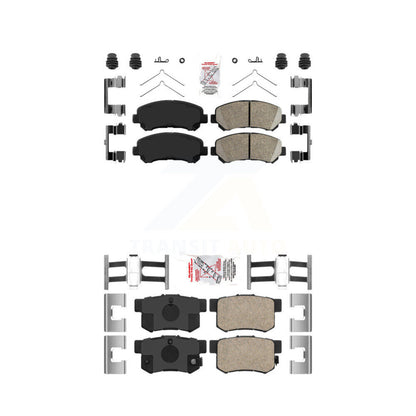Ceramic Disc Brake Pads Front Rear Kit For 2010-2013 Suzuki Kizashi