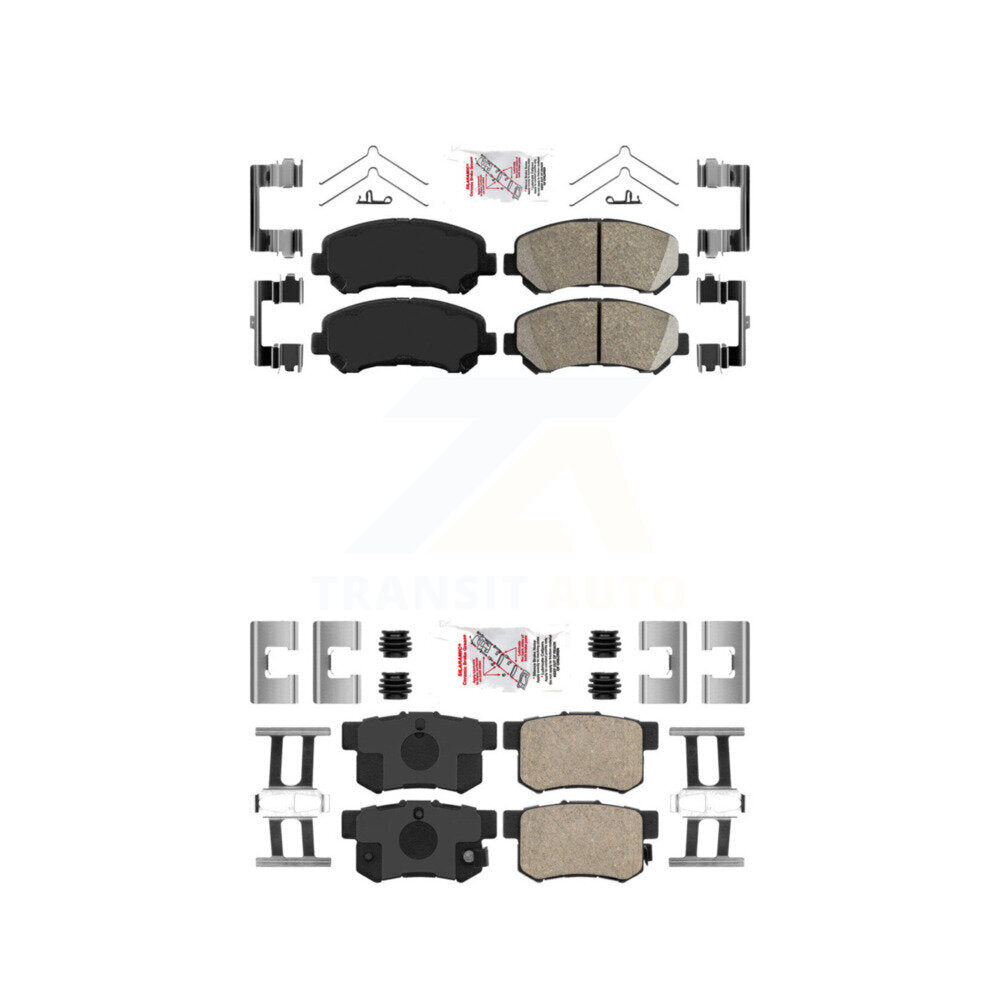 Ceramic Disc Brake Pads Front Rear Kit For 2010-2013 Suzuki Kizashi