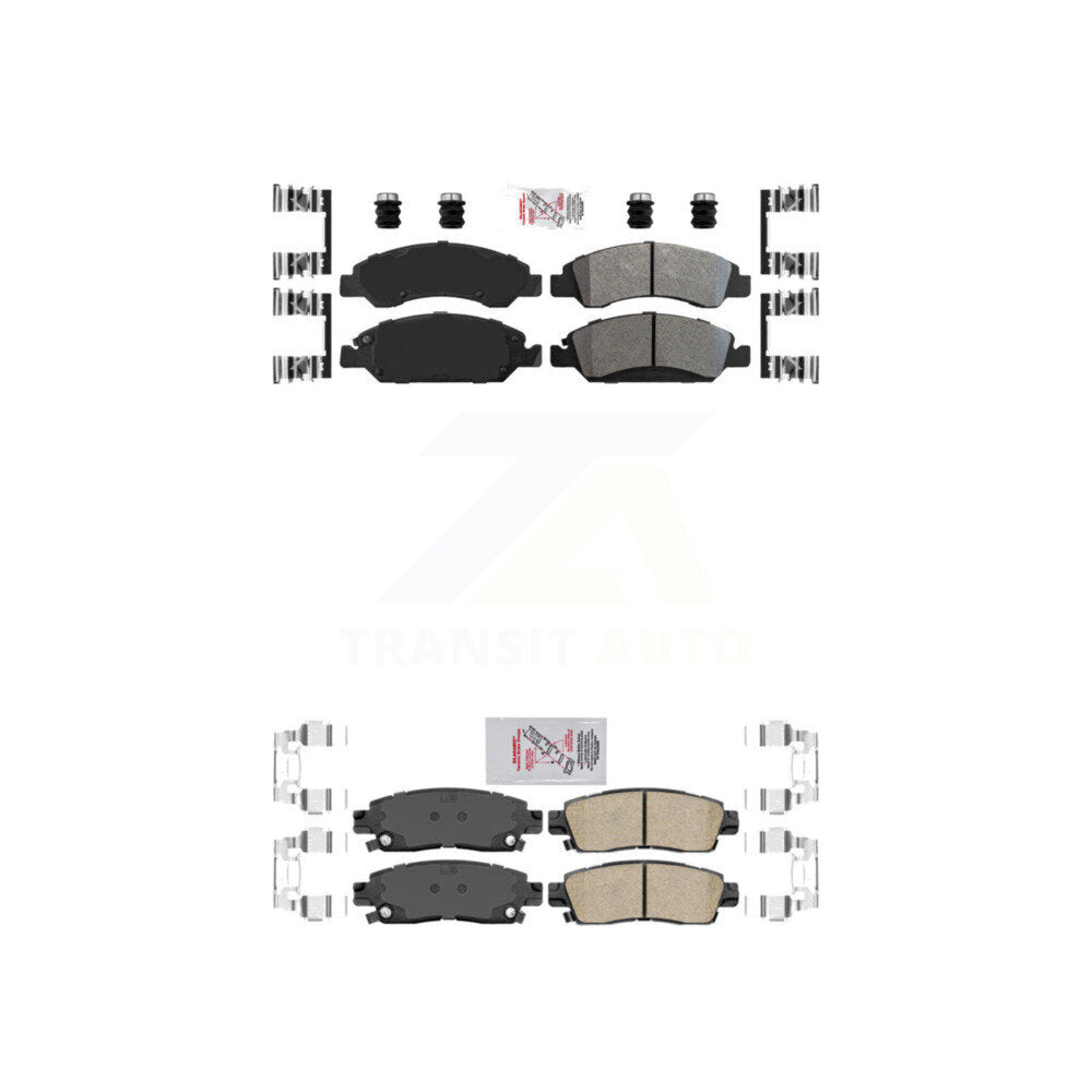Semi-Metallic Ceramic Disc Brake Pads Front Rear Kit For Cadillac XTS