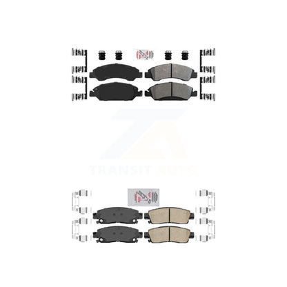 Semi-Metallic Ceramic Disc Brake Pads Front Rear Kit For Cadillac XTS