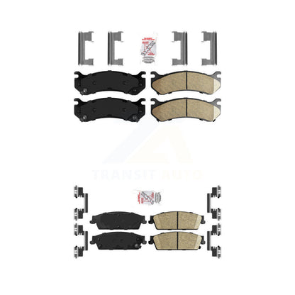 Ceramic Disc Brake Pads Front Rear Kit For Chevrolet Silverado 1500