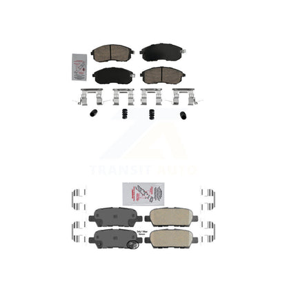 Ceramic Disc Brake Pads Front Rear Kit For Nissan Sentra Altima 350Z INFINITI