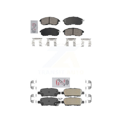 Ceramic Disc Brake Pads Front Rear Kit For Nissan Sentra Altima 350Z INFINITI