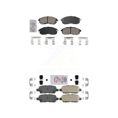 Ceramic Disc Brake Pads Front Rear Kit For Nissan Sentra Altima 350Z INFINITI