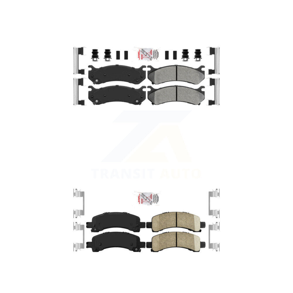 Semi-Metallic Ceramic Disc Brake Pads Front Rear Kit For GMC Savana 2500 Express