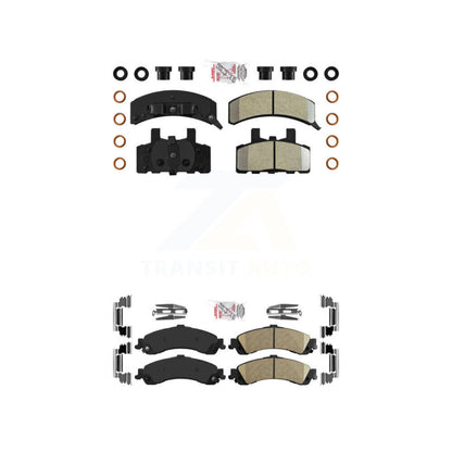 Semi-Metallic Ceramic Disc Brake Pads Front Rear Kit For GMC Yukon