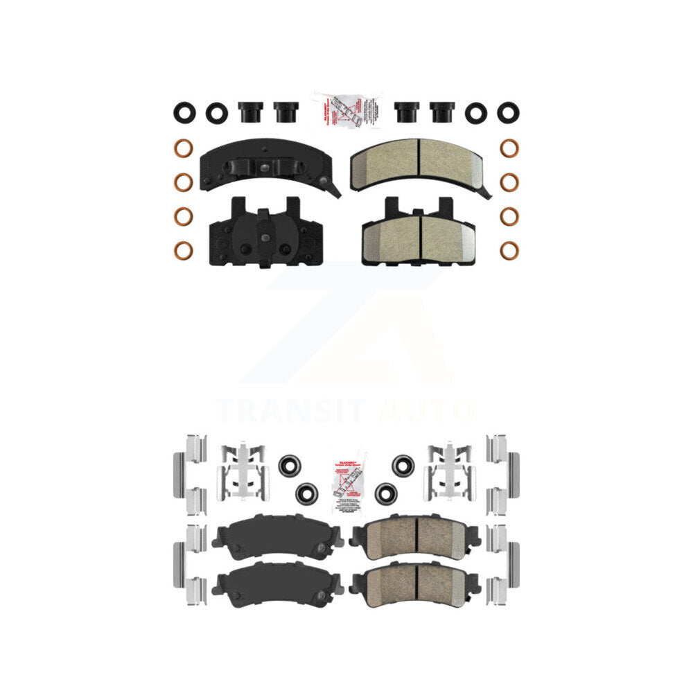 Semi-Metallic Ceramic Disc Brake Pads Front Rear Kit For GMC Yukon Cadillac 60
