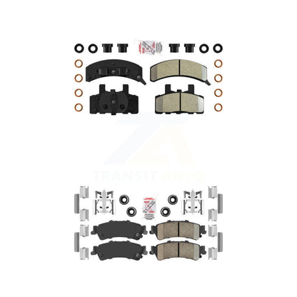 Semi-Metallic Ceramic Disc Brake Pads Front Rear Kit For GMC Yukon Cadillac 60