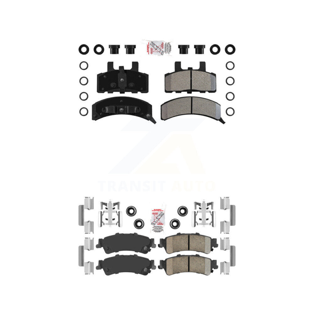 Semi-Metallic Ceramic Disc Brake Pads Front Rear Kit For GMC Yukon Cadillac 60