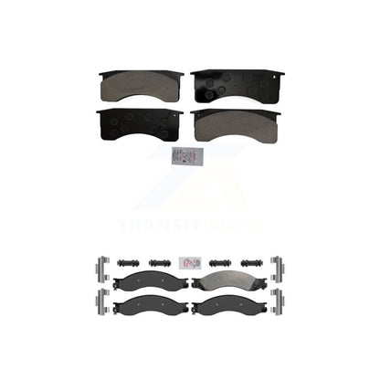 Semi-Metallic Disc Brake Pads Front Rear Kit For 2009 GMC Chevrolet C4500 Kodiak