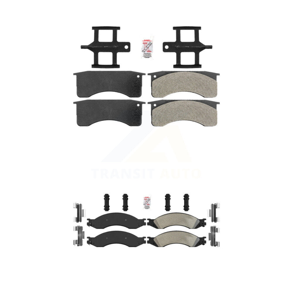 Semi-Metallic Disc Brake Pads Front Rear Kit For 2009 GMC Chevrolet C4500 Kodiak