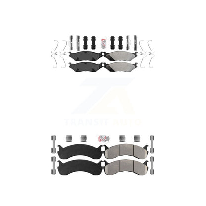 Semi-Metallic Pads Front Rear Kit For Ford F-59 Commercial Stripped Chassis