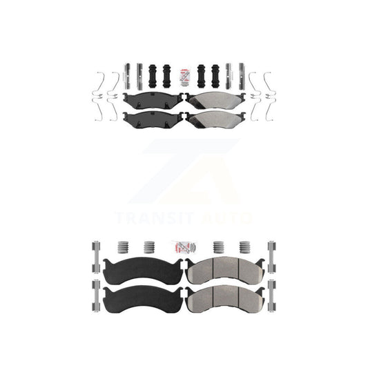 Semi-Metallic Pads Front Rear Kit For Ford F-59 Commercial Stripped Chassis