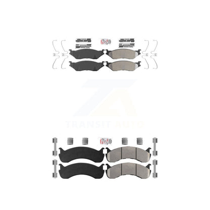Semi-Metallic Pads Front Rear Kit For Ford F-59 Commercial Stripped Chassis