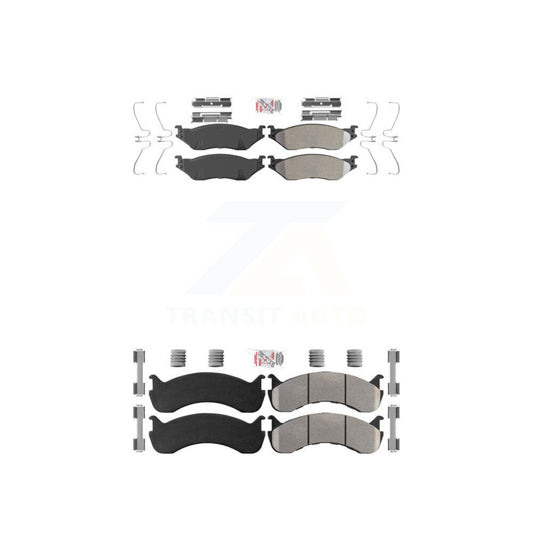 Semi-Metallic Pads Front Rear Kit For Ford F-59 Commercial Stripped Chassis
