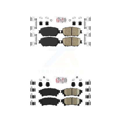 Ceramic Disc Brake Pads Front Rear Kit For 2014 Lexus IS250 C F Sport