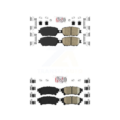 Ceramic Disc Brake Pads Front Rear Kit For 2014 Lexus IS250 C F Sport