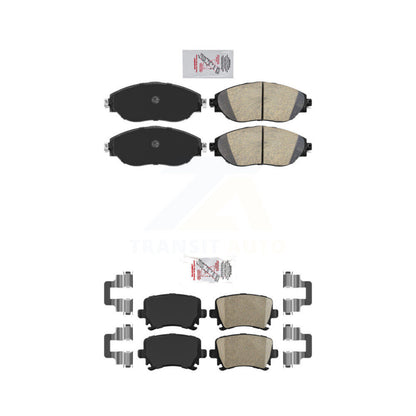 Ceramic Disc Brake Pads Front Rear Kit For Volkswagen GTI CC