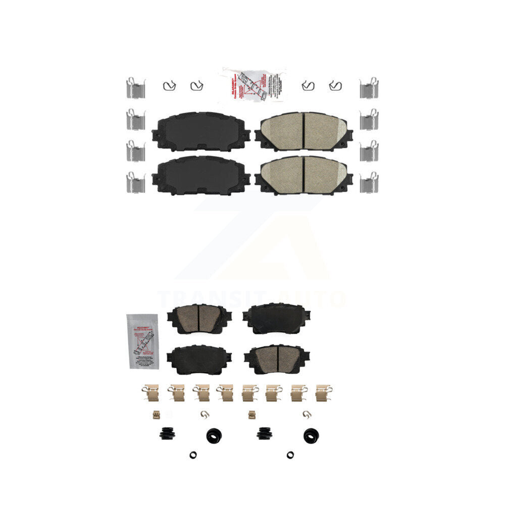 Ceramic Disc Brake Pads Front Rear Kit For Toyota Corolla