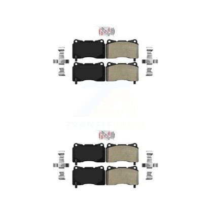 Semi-Metallic Disc Brake Pads Front Rear Kit For 2005-2006 Ford GT