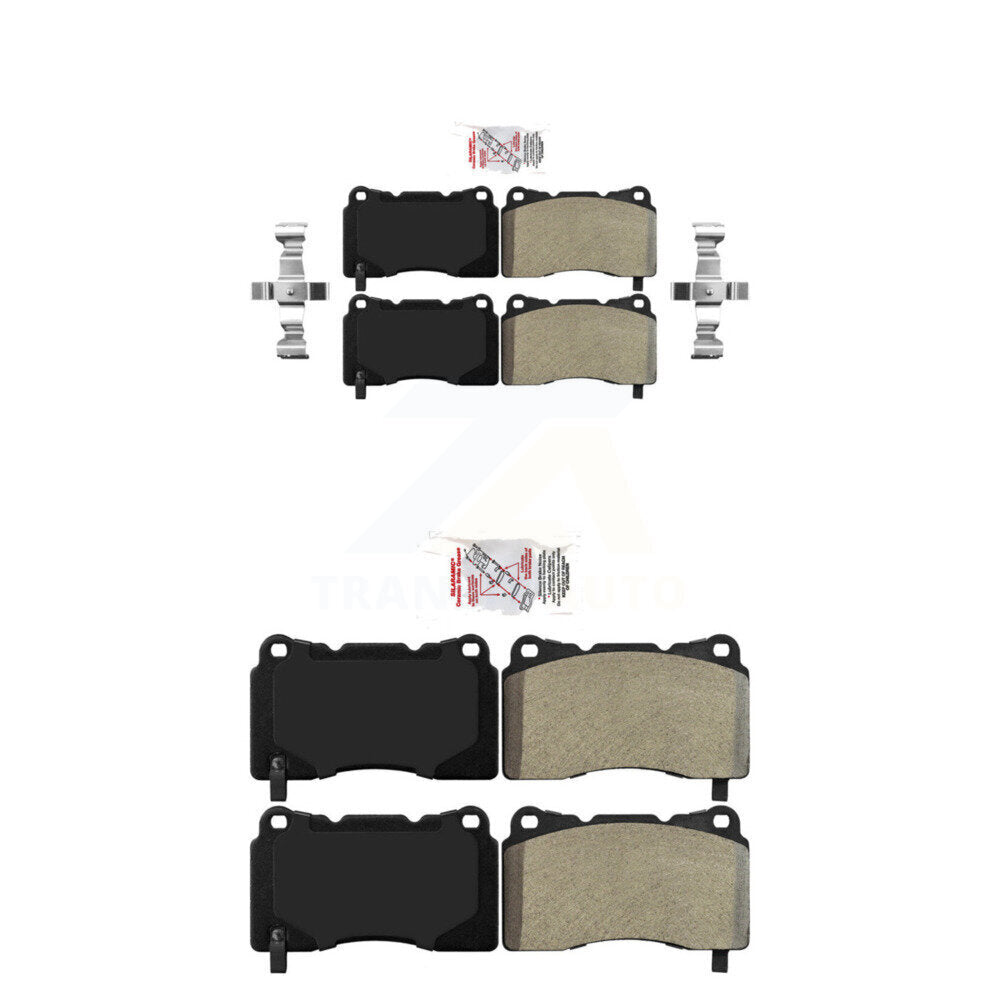 Semi-Metallic Disc Brake Pads Front Rear Kit For 2005-2006 Ford GT