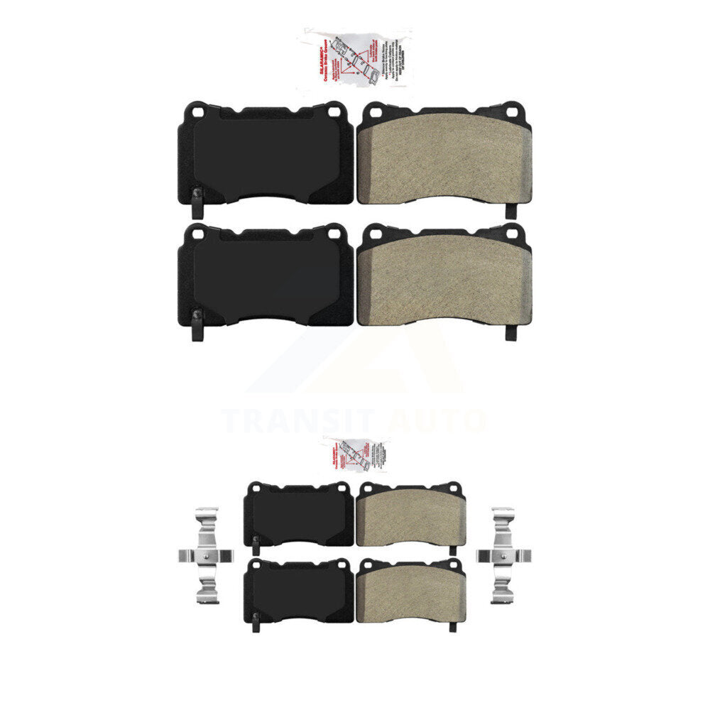 Semi-Metallic Disc Brake Pads Front Rear Kit For 2005-2006 Ford GT