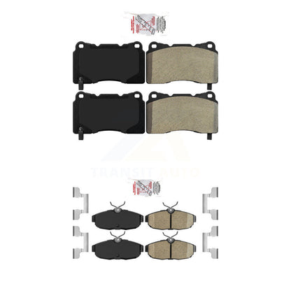 Semi-Metallic Ceramic Disc Brake Pads Front Rear Kit For Ford Mustang