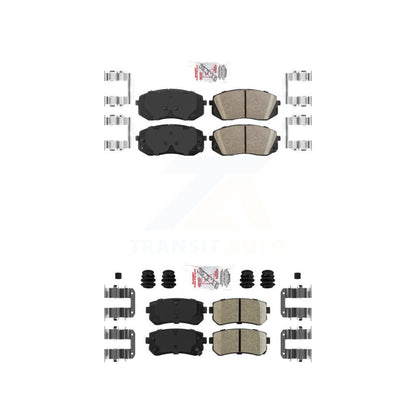 Ceramic Disc Brake Pads Front Rear Kit For 2015-2016 Hyundai Sonata GAS engine