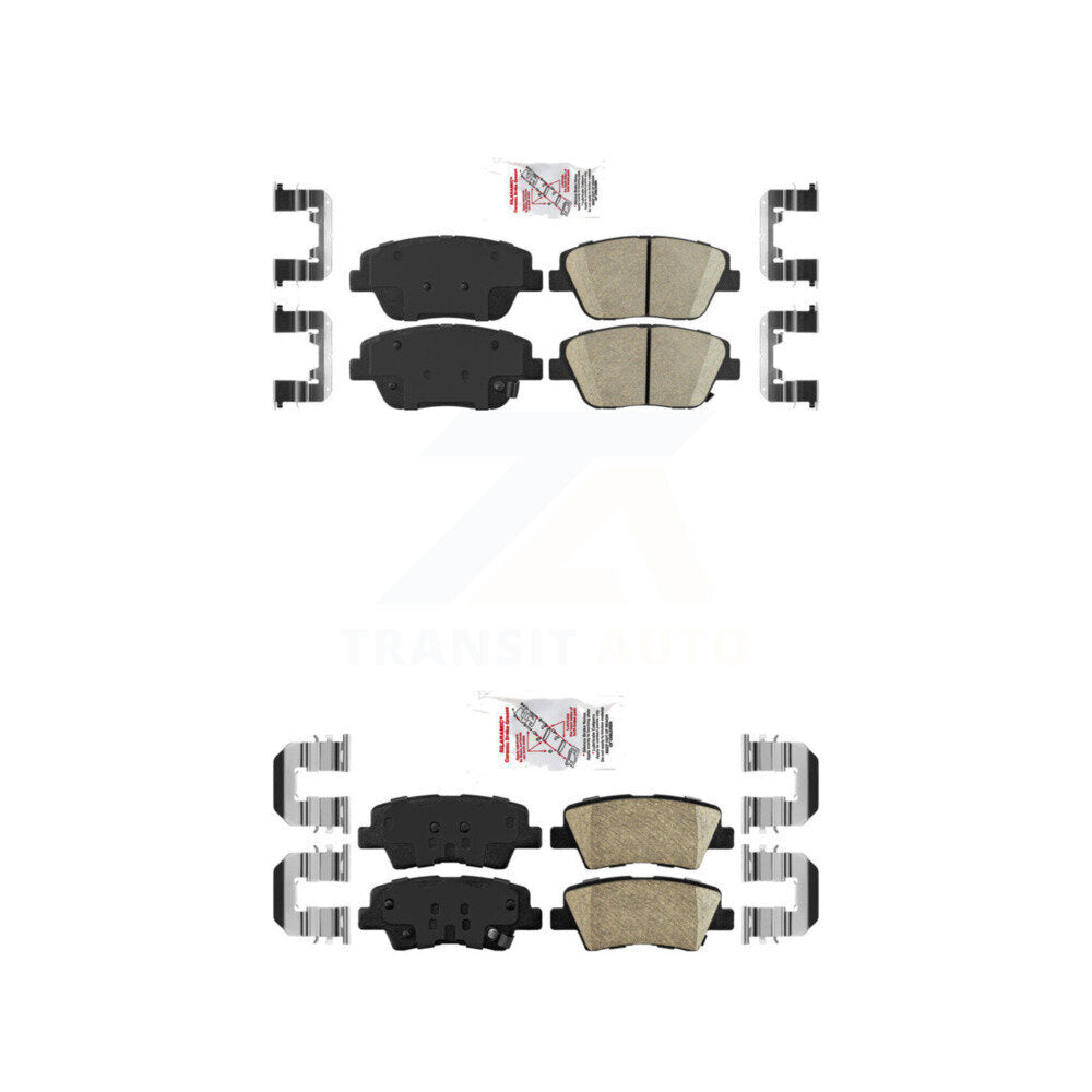 Ceramic Disc Brake Pads Front Rear Kit For Kia Optima With Manual Parking
