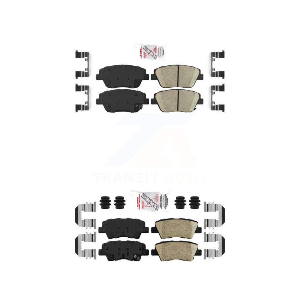 Ceramic Disc Brake Pads Front Rear Kit For Kia Optima With Manual Parking