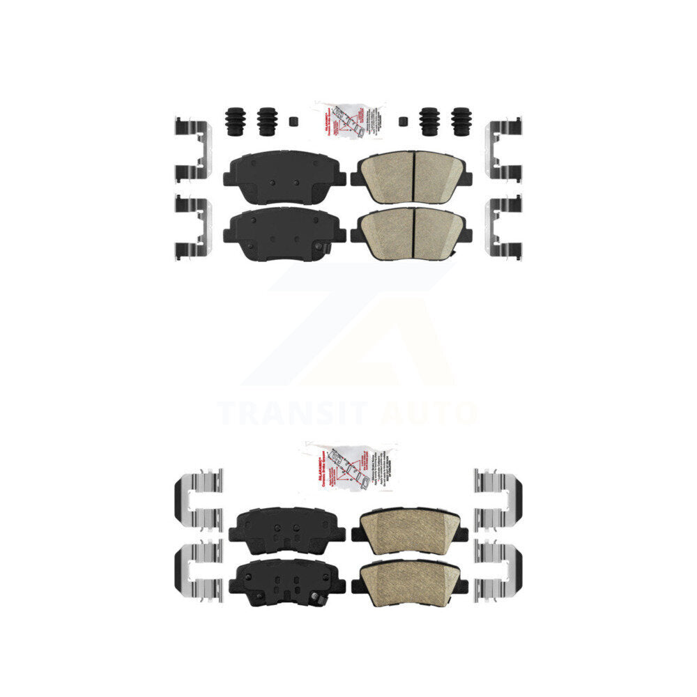 Ceramic Disc Brake Pads Front Rear Kit For Kia Optima With Manual Parking