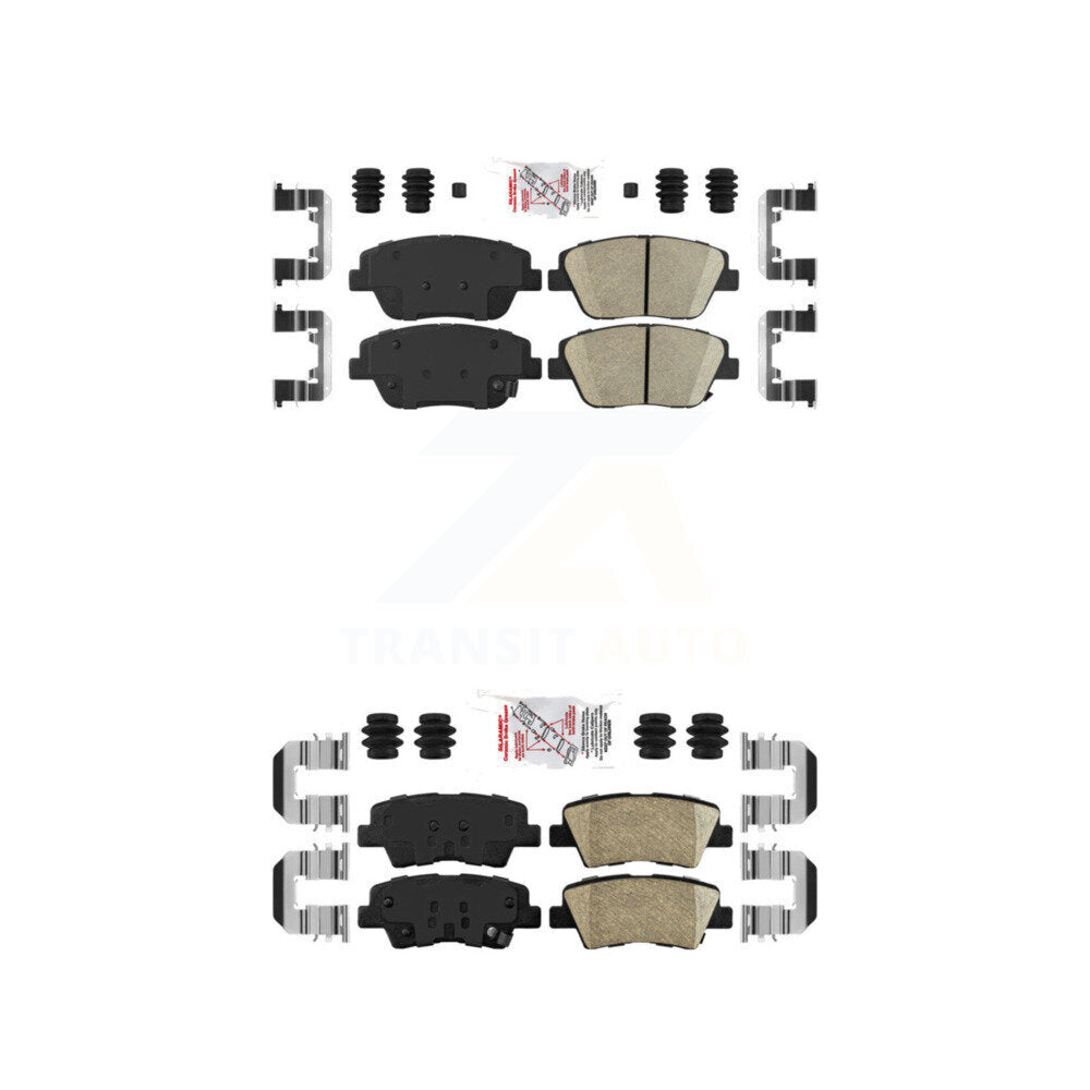 Ceramic Disc Brake Pads Front Rear Kit For Kia Optima With Manual Parking