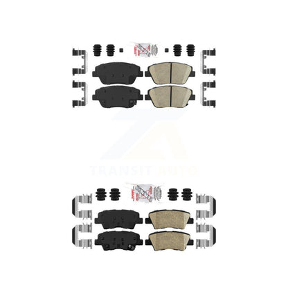Ceramic Disc Brake Pads Front Rear Kit For Kia Optima With Manual Parking