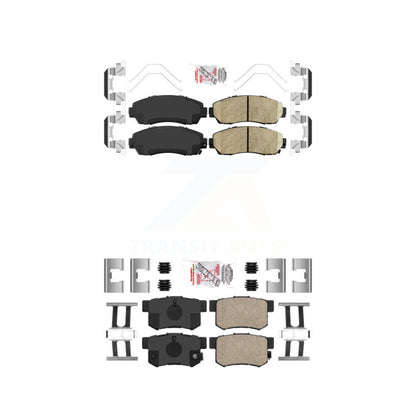 Ceramic Disc Brake Pads Front Rear Kit For Honda Civic Acura RDX