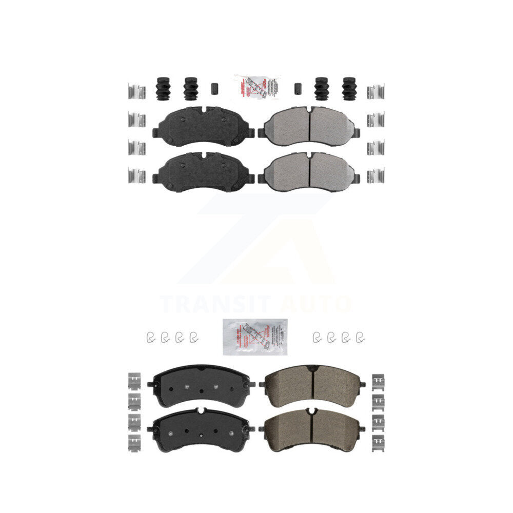 Semi-Metallic Disc Brake Pads Front Rear Kit For Ford Transit-250 Transit-150 HD