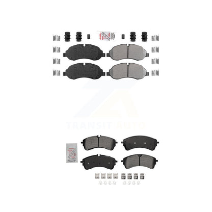 Semi-Metallic Disc Brake Pads Front Rear Kit For Ford Transit-250 Transit-150 HD