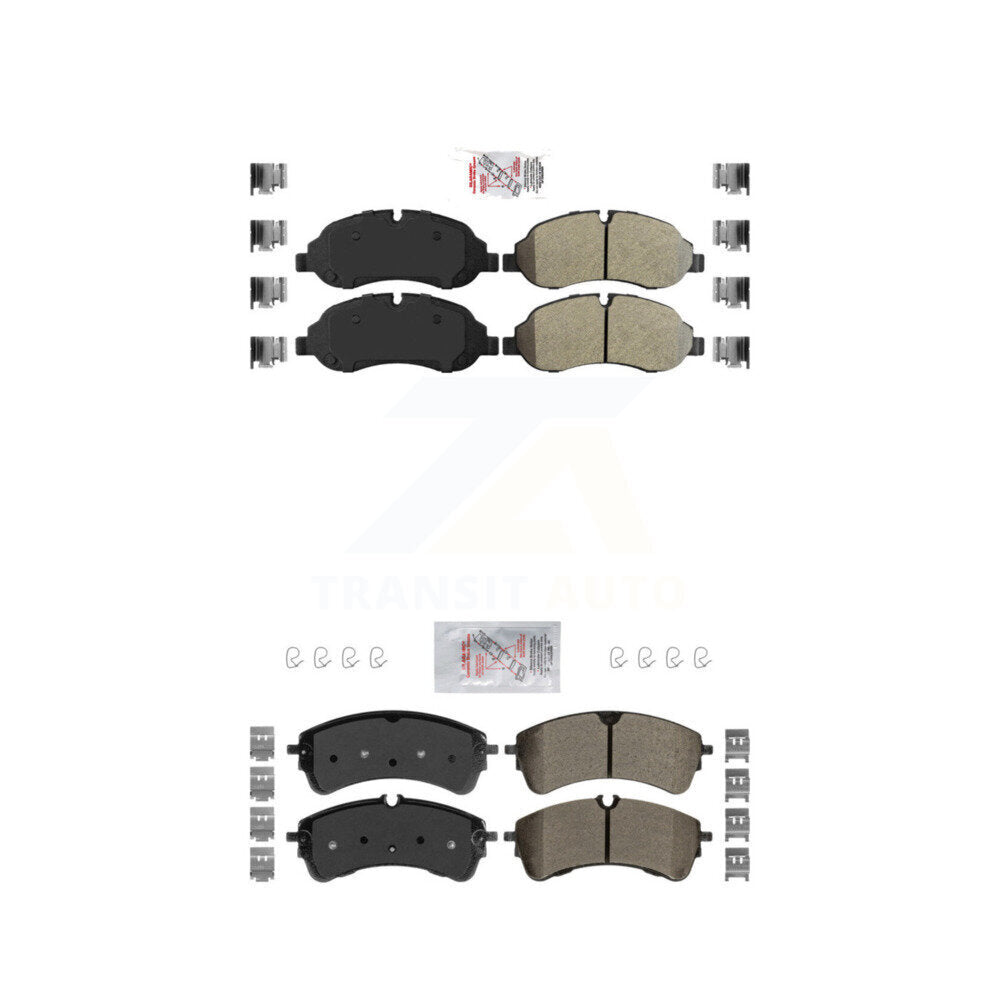 Semi-Metallic Disc Brake Pads Front Rear Kit For Ford Transit-250 Transit-150 HD
