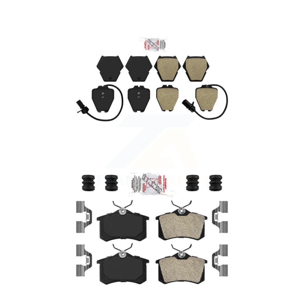 Semi-Metallic Disc Brake Pads Front Rear Kit For Audi A6 Quattro