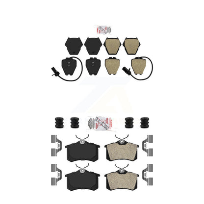 Semi-Metallic Disc Brake Pads Front Rear Kit For Audi A6 Quattro