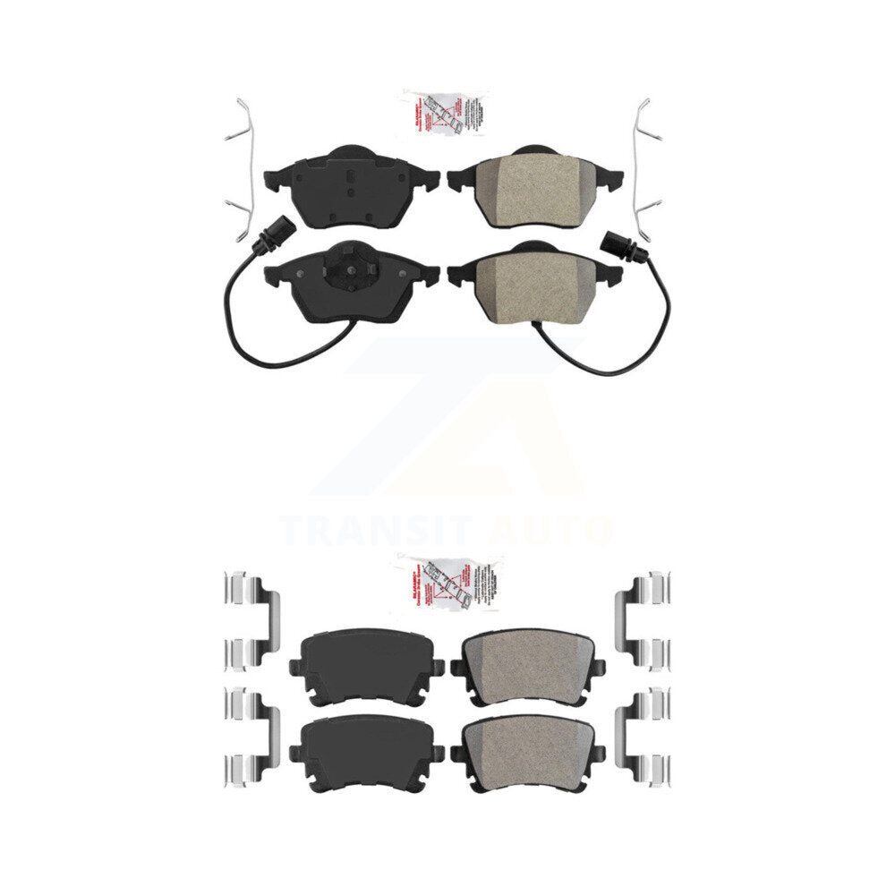 Semi-Metallic Disc Brake Pads Front Rear Kit For Audi RS6