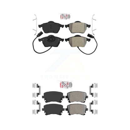 Semi-Metallic Disc Brake Pads Front Rear Kit For Audi RS6