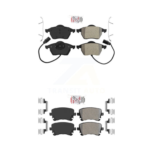 Semi-Metallic Disc Brake Pads Front Rear Kit For Audi RS6