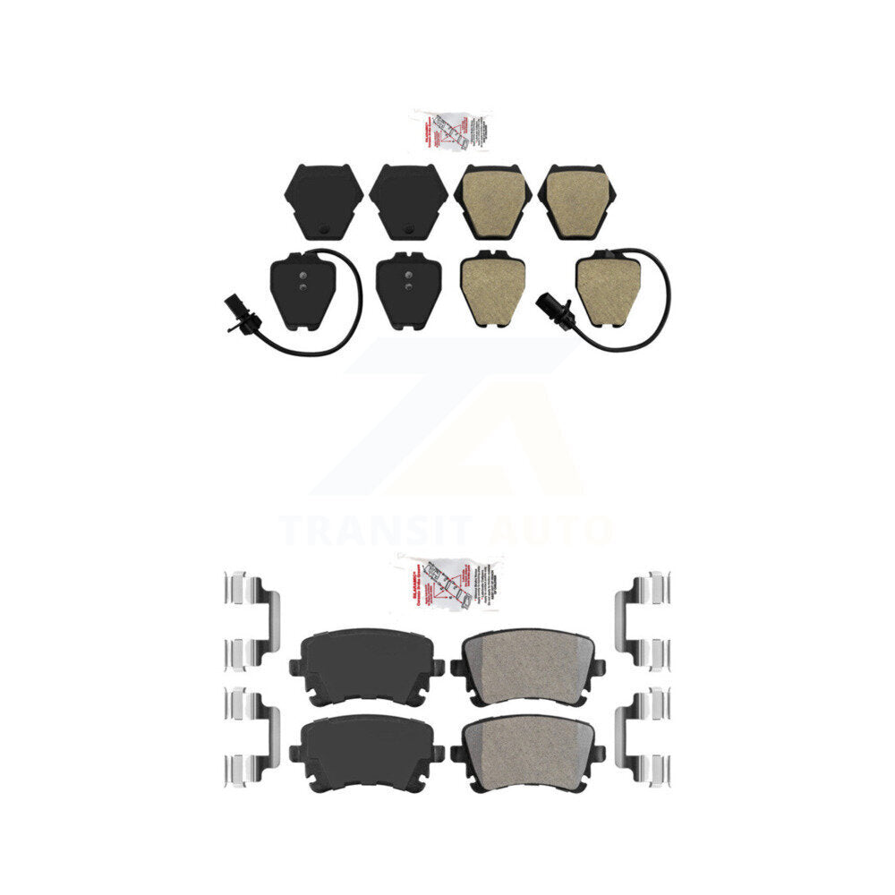 Semi-Metallic Disc Brake Pads Front Rear Kit For Audi RS6