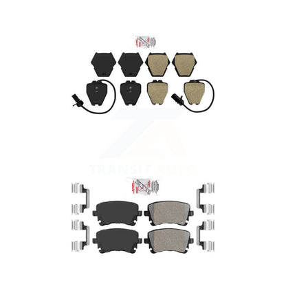 Semi-Metallic Disc Brake Pads Front Rear Kit For Audi RS6