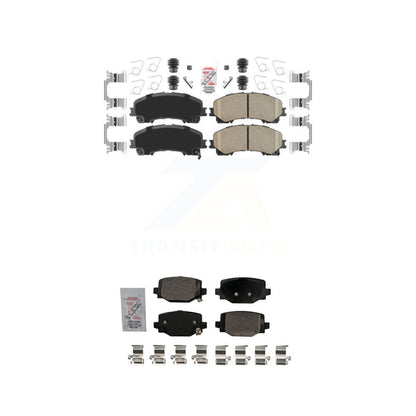 Ceramic Disc Brake Pads Front Rear Kit For INFINITI QX50 QX55