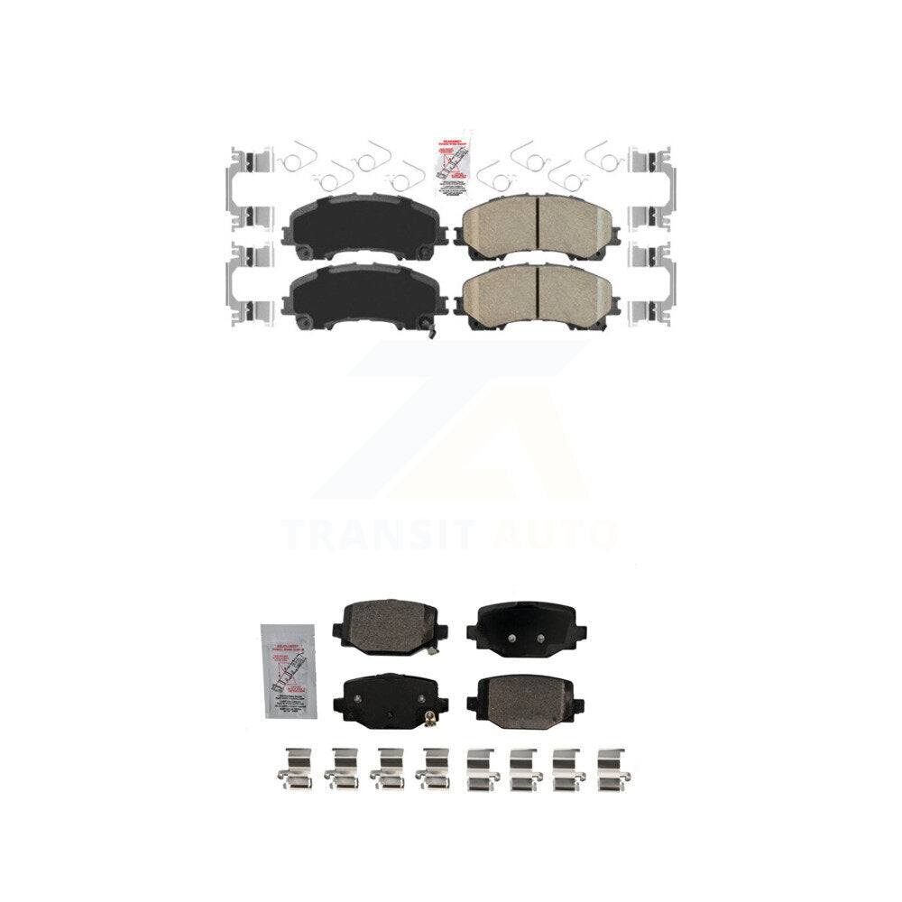 Ceramic Disc Brake Pads Front Rear Kit For INFINITI QX50 QX55