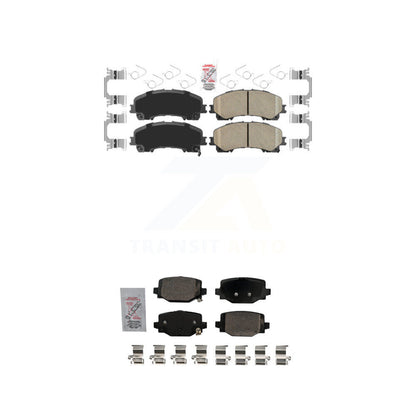 Ceramic Disc Brake Pads Front Rear Kit For INFINITI QX50 QX55
