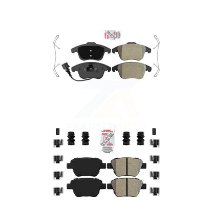 Semi-Metallic Disc Brake Pads Front Rear Kit For 2012-2014 Volkswagen Passat
